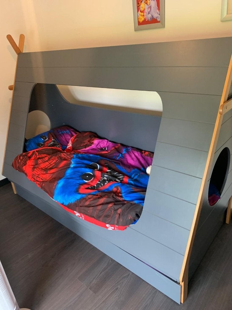 Tipi Bed, Lattenbodem, 85 tot 100 cm, Ophalen of Verzenden, Zo goed als nieuw
