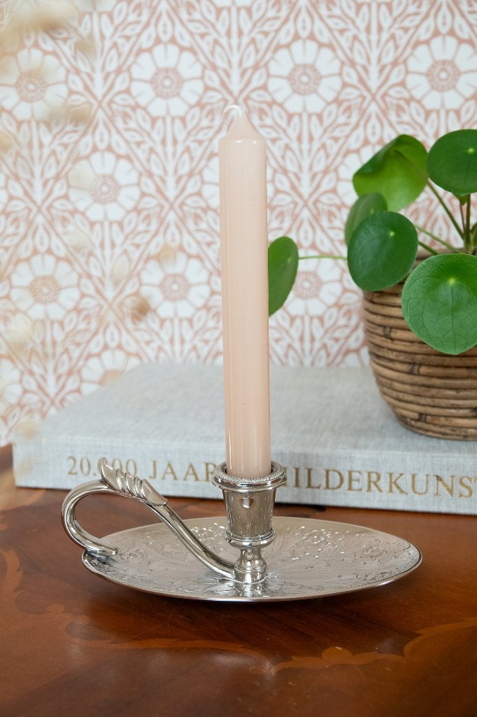 Verzilverd silverplated kandelaar blaker Seba england, Ophalen of Verzenden, Zilver