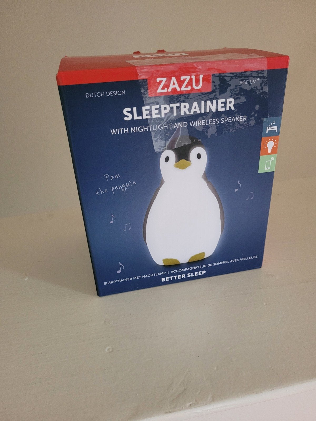 ZAZU Sleeptrainer Pam de Pinguïn met nachtlampje en speaker, Ophalen of Verzenden, Nieuw