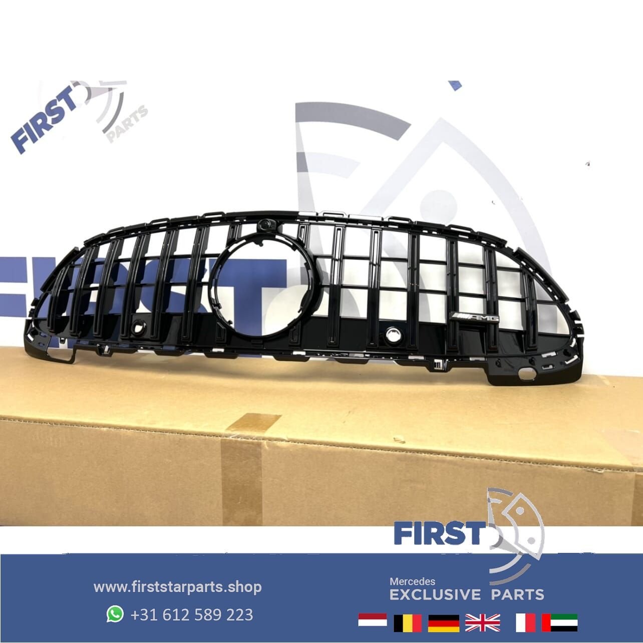 W206 C206 2022 AMG VOORBUMPER PANAMERICANA GT GRIL Mercedes, Auto-onderdelen, Carrosserie en Plaatwerk, Gebruikt, -, Voor, Ophalen of Verzenden