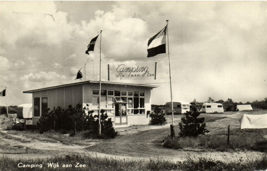Camping Wijk aan Zee - 1971 gelopen, Ophalen of Verzenden, 1960 tot 1980, Gelopen, Noord-Holland