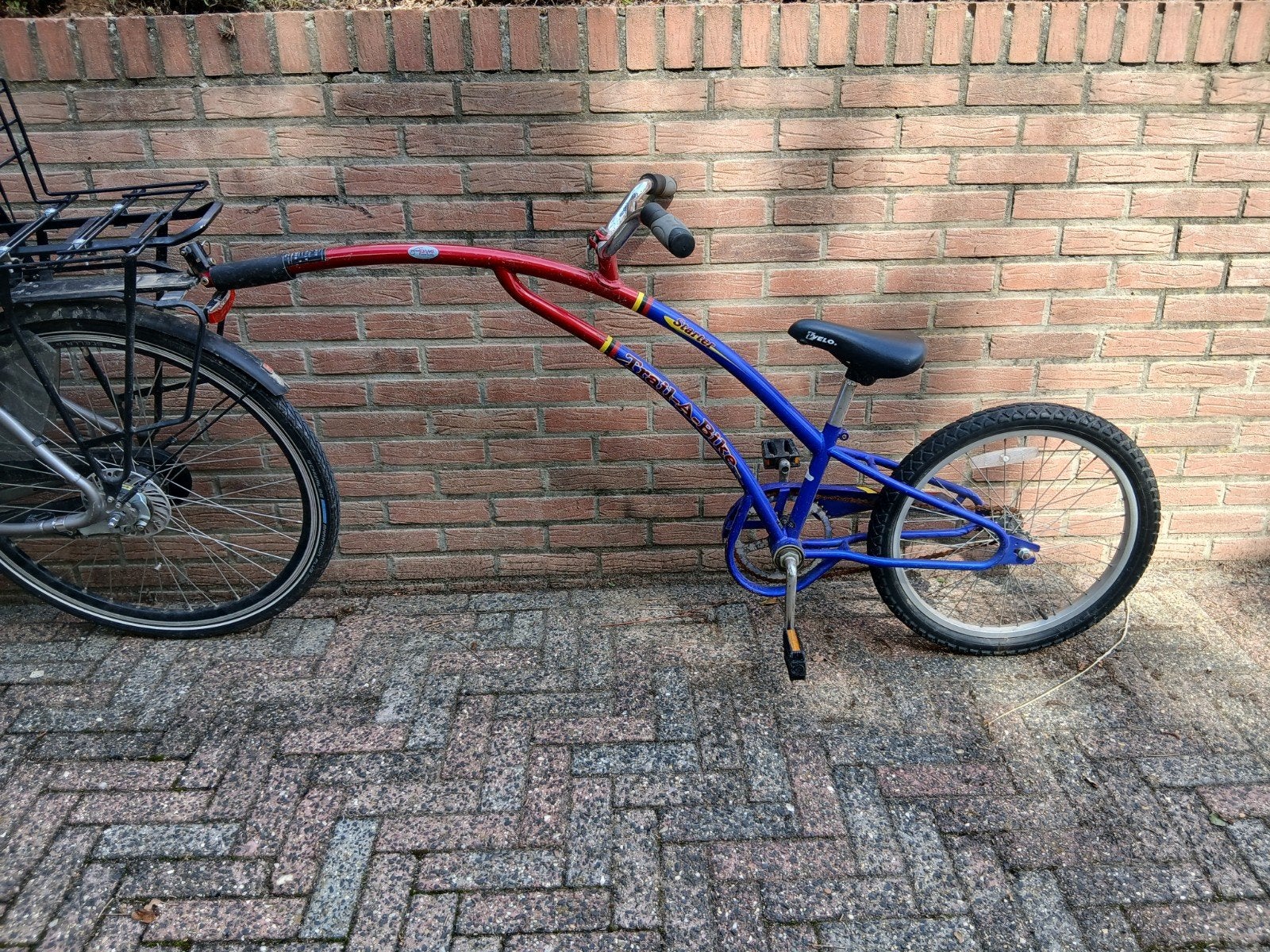 Trail-a-bike aanhangfiets met koppelstukken, Ophalen, Gebruikt, Aluminium, Overige typen