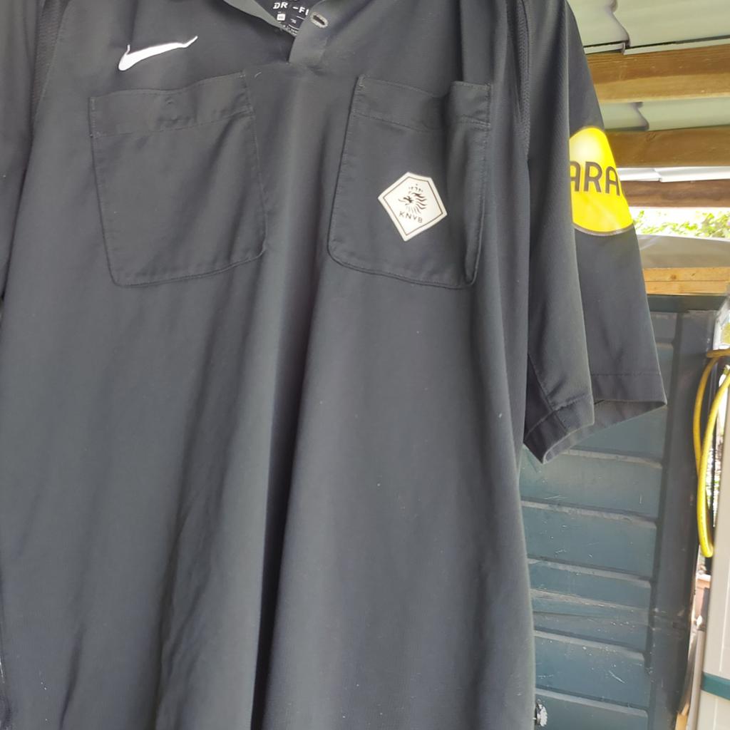 Nike knvb scheidsrechters shirt, Zwart, Nike, Overige maten, Ophalen of Verzenden