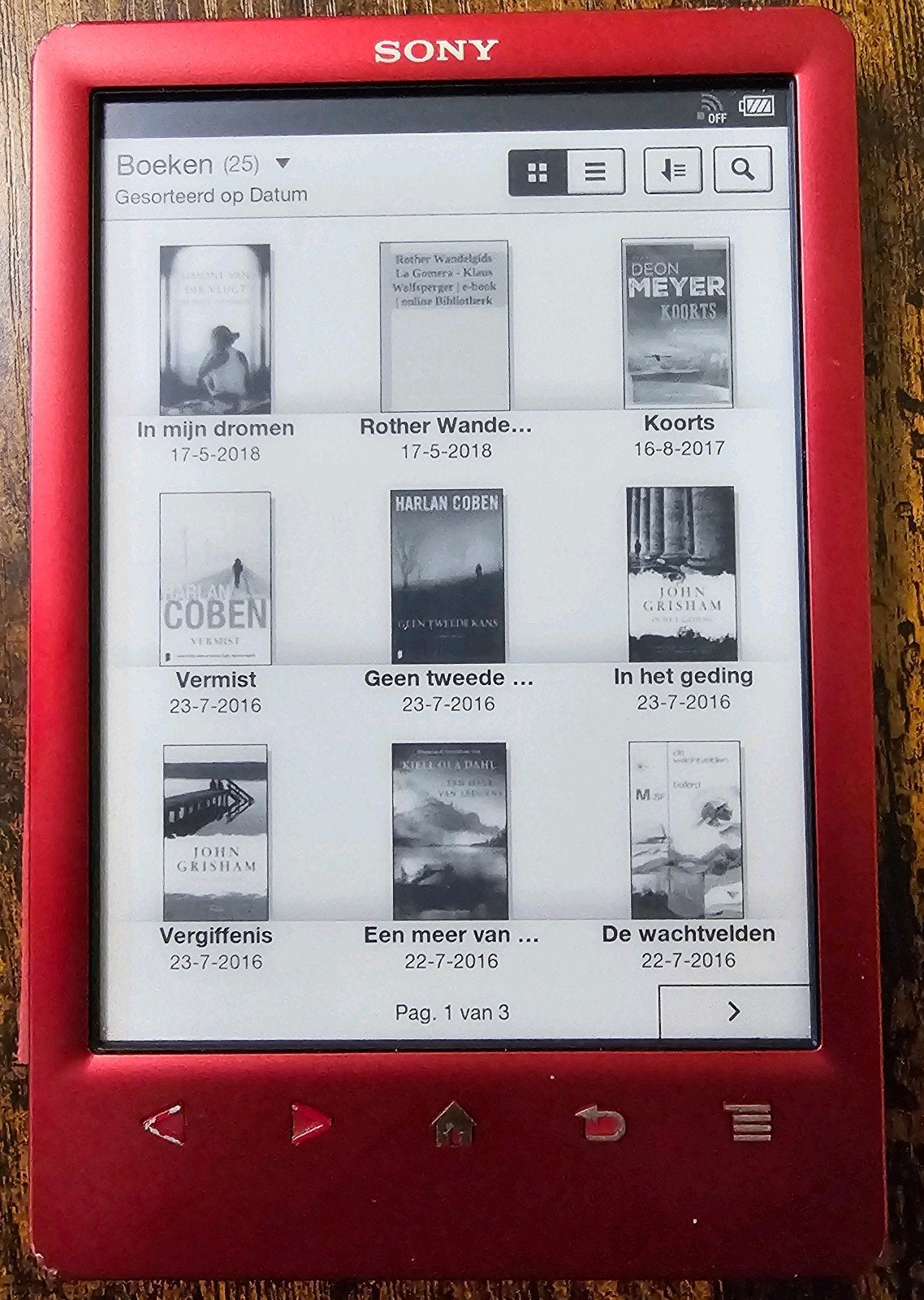 Sony Reader PRS-T3 e-reader met hoes en leeslampje, Gebruikt, 6 inch of minder, Ophalen of Verzenden, Wi-Fi