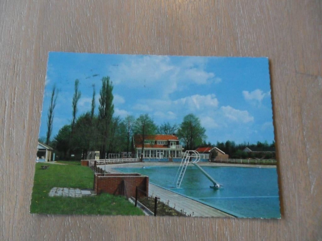 Enschede, camping Klein Zandvoort/zwembad 1971, Verzenden, 1960 tot 1980, Gelopen, Overijssel