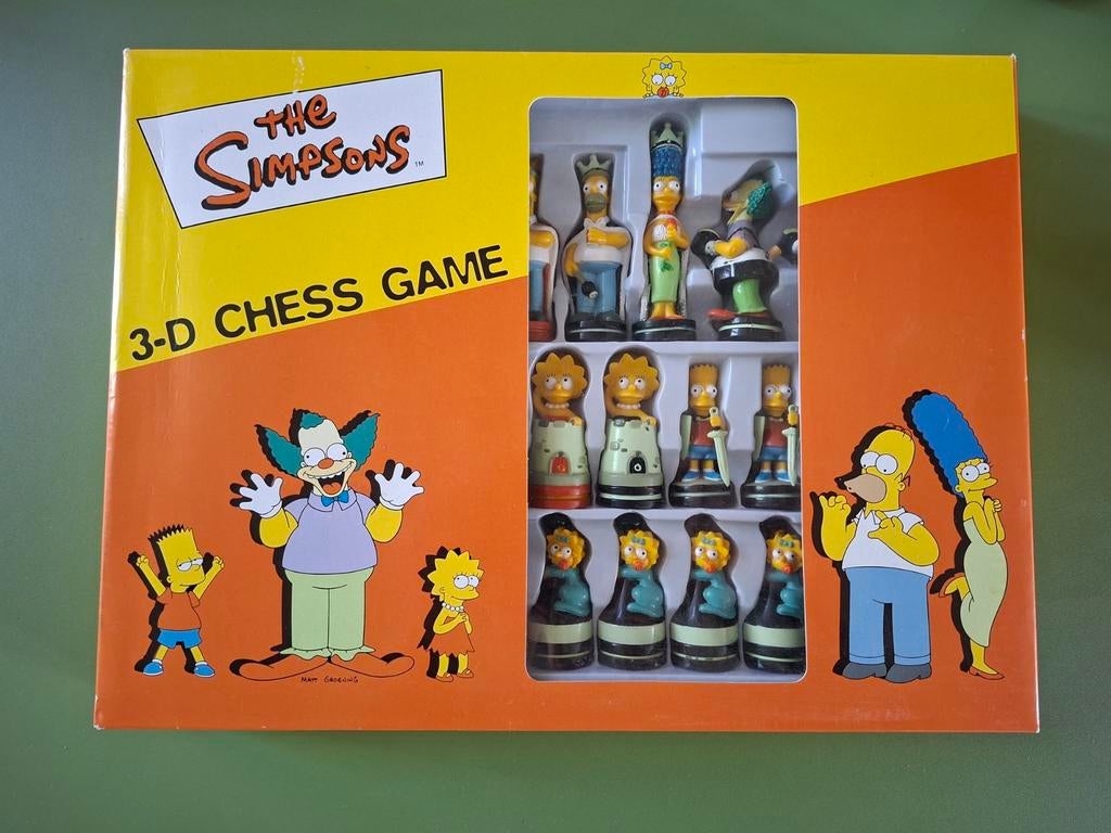 The Simpsons 3D Schaakspel - Compleet en in goede staat, Hobby en Vrije tijd, Gezelschapsspellen | Bordspellen, Een of twee spelers