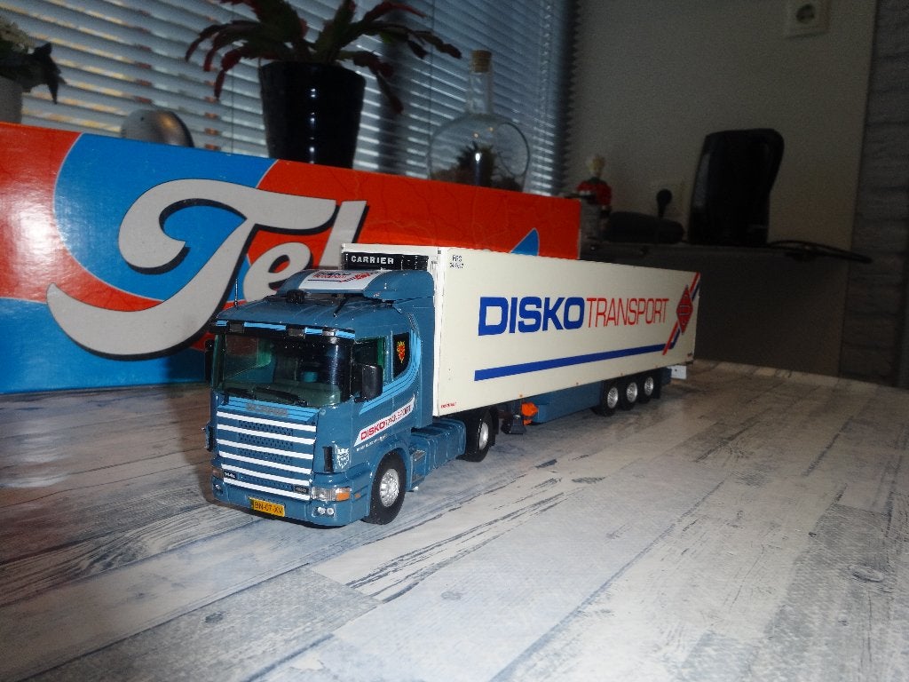 Tekno trailer 144L Disko Transport, Hobby en Vrije tijd, Ophalen of Verzenden, Nieuw, Bus of Vrachtwagen, Tekno