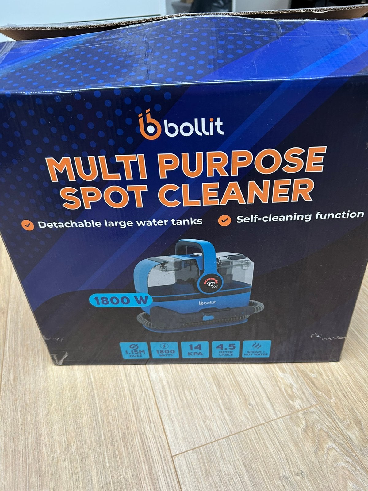 Stoomreiniger Bollit 1800 W, Huis en Inrichting, Ophalen, Overige typen