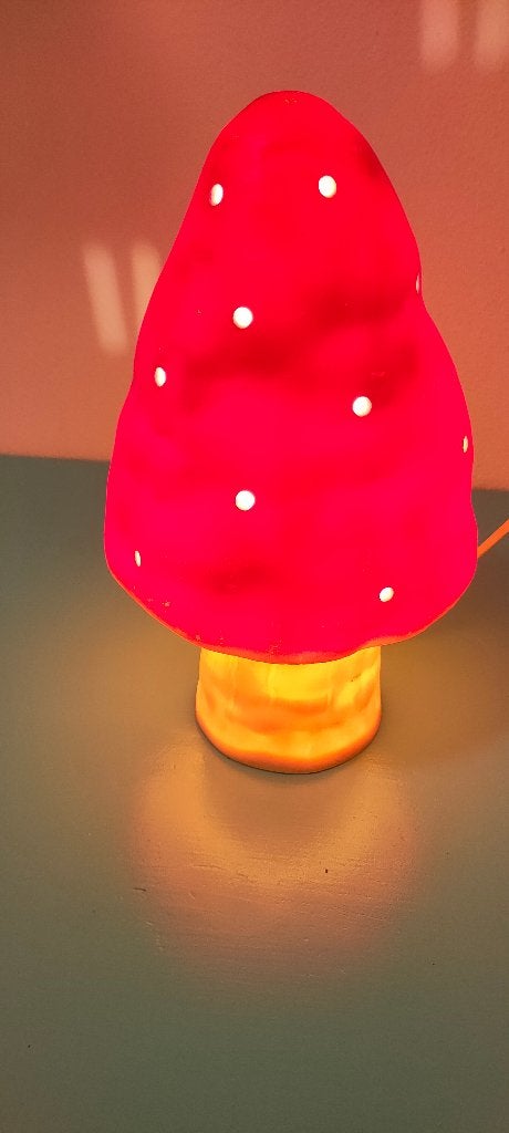Heico paddenstoellamp, de Puntpaddestoel, sfeervol licht, Ophalen, Kunststof, Gebruikt, Overige merken