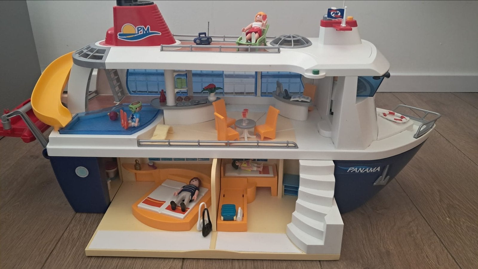 Playmobil Cruiseschip met accessoires, Kinderen en Baby's, Speelgoed | Playmobil, Gebruikt, Complete set, Ophalen of Verzenden