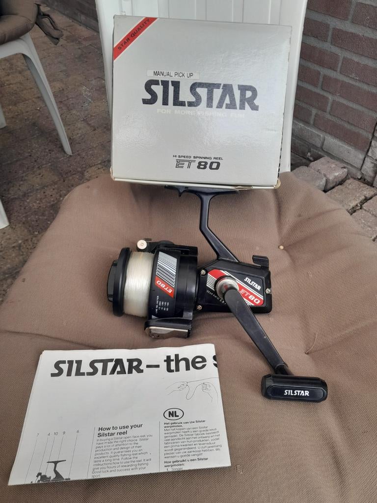 Silstar et80 hi speed spinning reel molen zeevissen, Ophalen of Verzenden, Molen