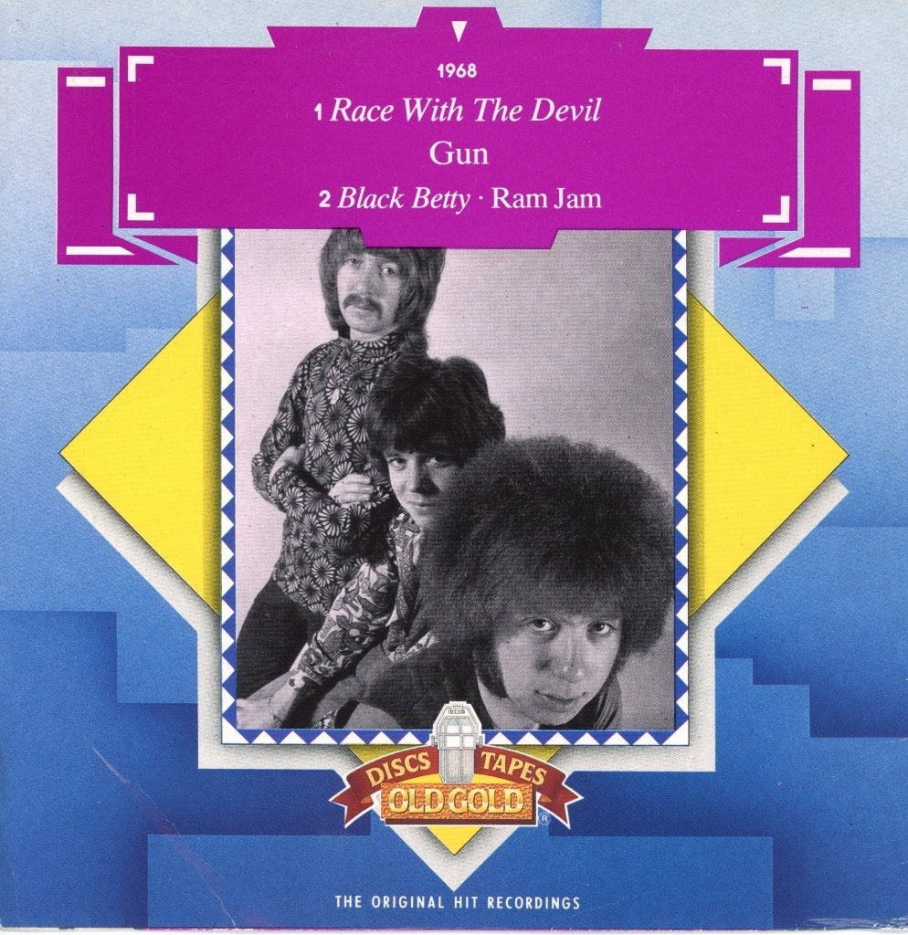S Gun / Ram Jam - Race With The Devil / Black Betty, Verzenden, 7 inch, Zo goed als nieuw, Pop