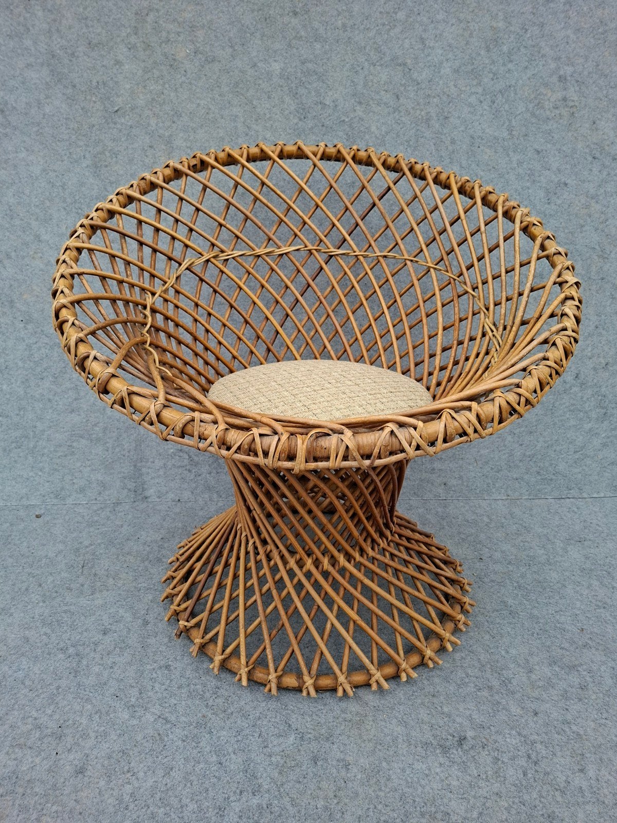 Rotan fauteuil, mooi vintage, Gebruikt, Rotan, vintage, fauteuil, Ophalen of Verzenden, X
