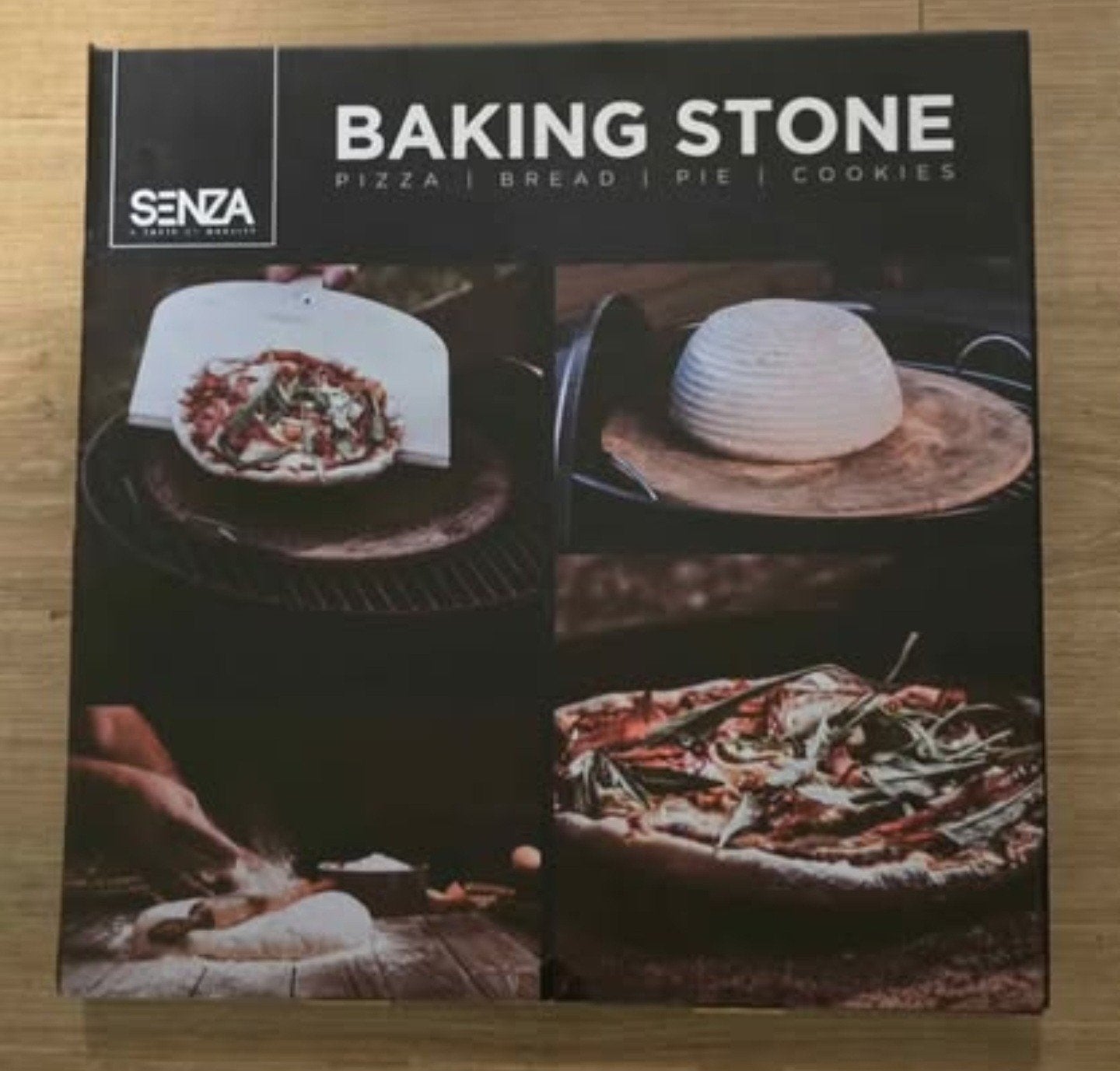 Senza Baking Stone - Pizzasteen voor oven of BBQ, Huis en Inrichting, Keuken | Keukenbenodigdheden, Overige typen, Nieuw, Ophalen of Verzenden