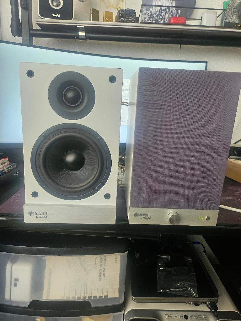 Raumfeld (Teufel) Stereo M actieve speakerset, Audio, Tv en Foto, Ophalen of Verzenden, 120 watt of meer, Front, Rear of Stereo speakers