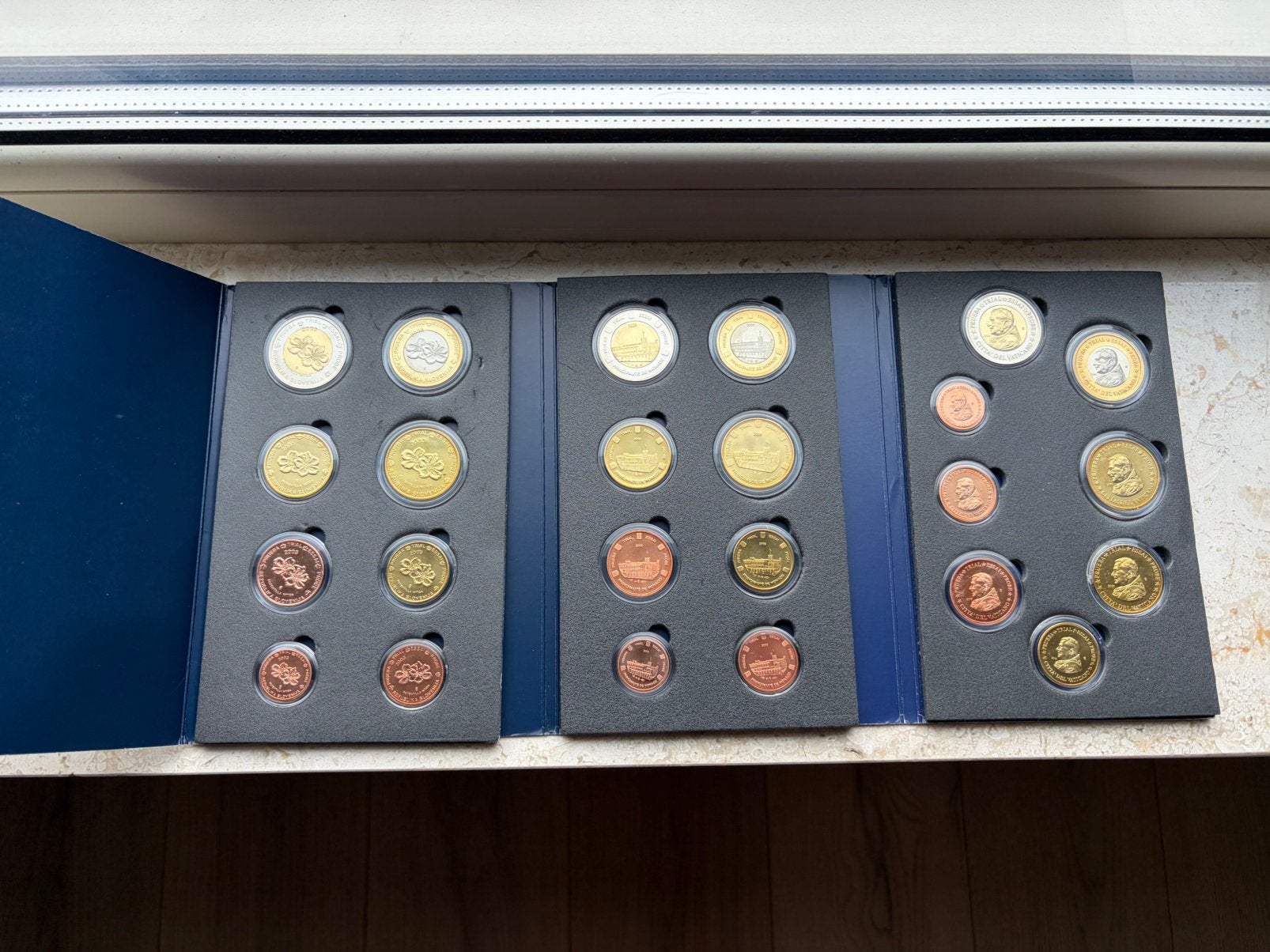 3x set probe - essai euro munten Vaticaan, Monaco etc., Ophalen of Verzenden, Monaco, 2 euro
