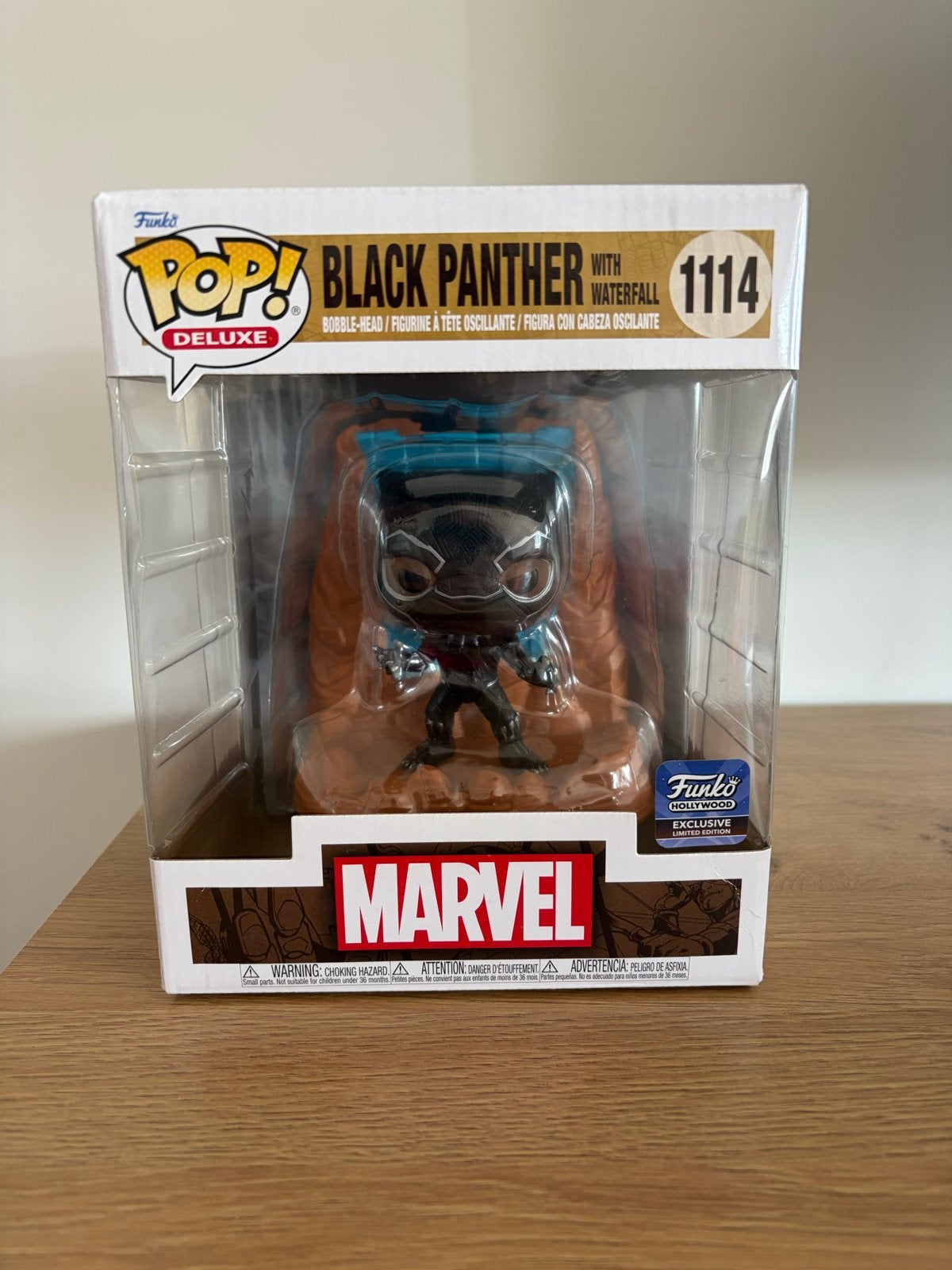 Funko Pop! Deluxe Black Panther with Waterfall #1114, Ophalen of Verzenden, Nieuw