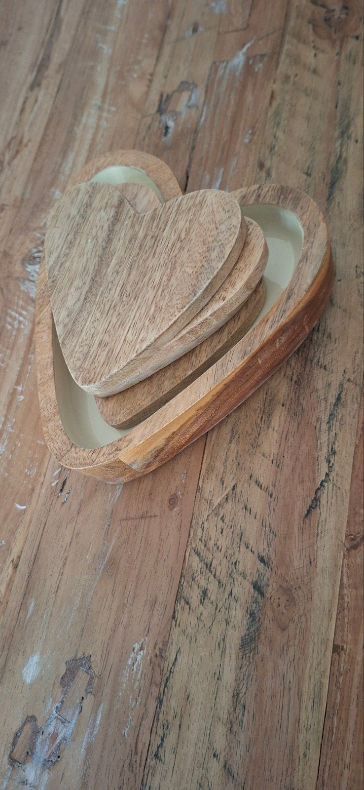 zusss hartjes setje onderzetters, Ophalen of Verzenden, Nieuw, Hout