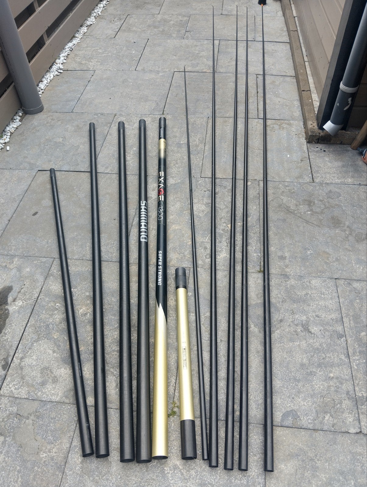 Shimano Exage 13 meter, Ophalen, Gebruikt, Vaste hengel