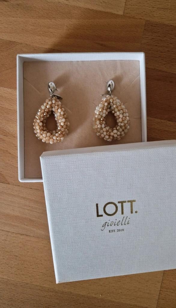 Oorbellen Lott Gioielli, Overige materialen, Hangers, Beige, Nieuw