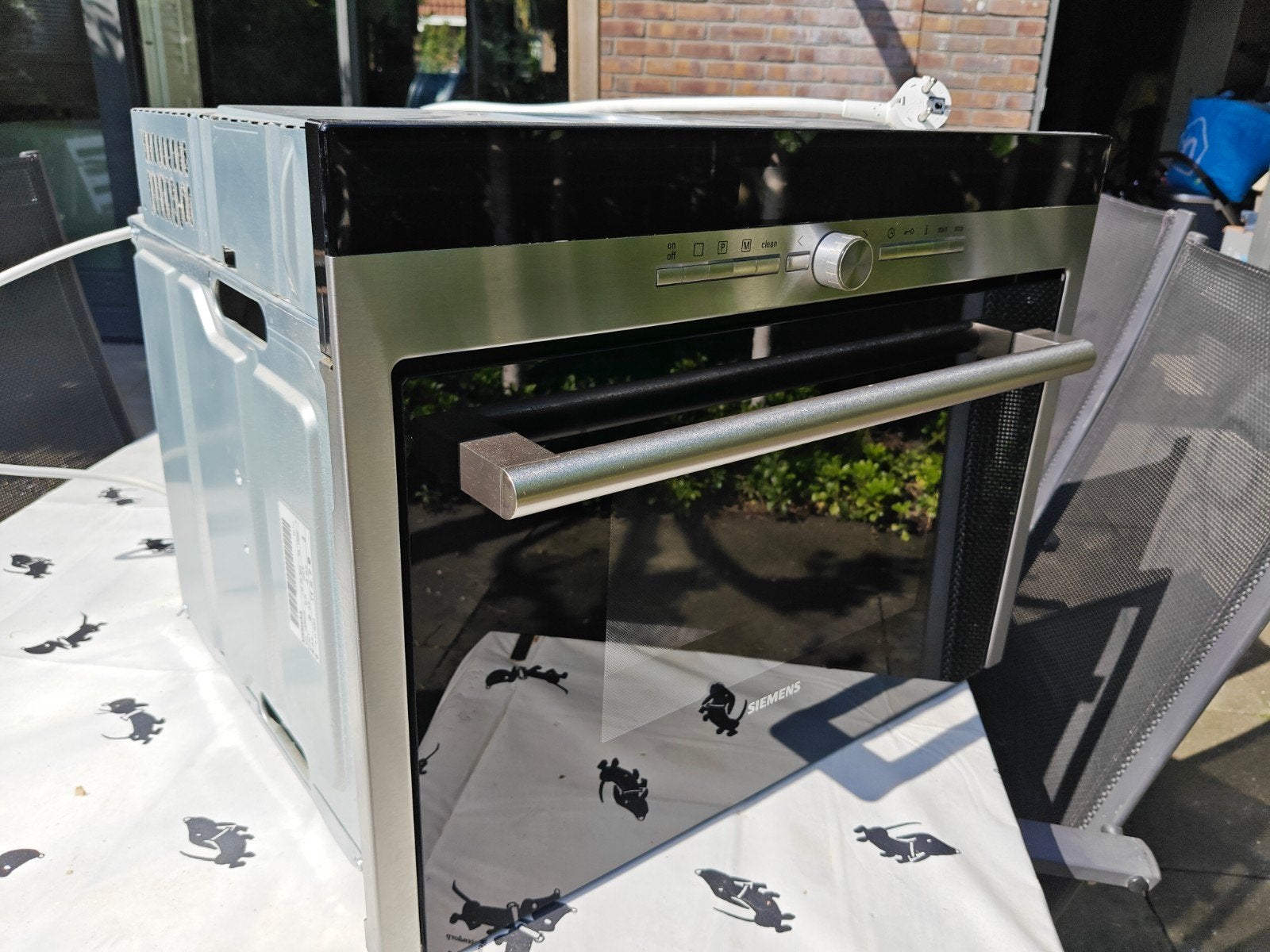 Siemens stoomoven met kortsluiting (voor handig persoon), Witgoed en Apparatuur, Ophalen, Hete lucht, Siemens, Niet werkend