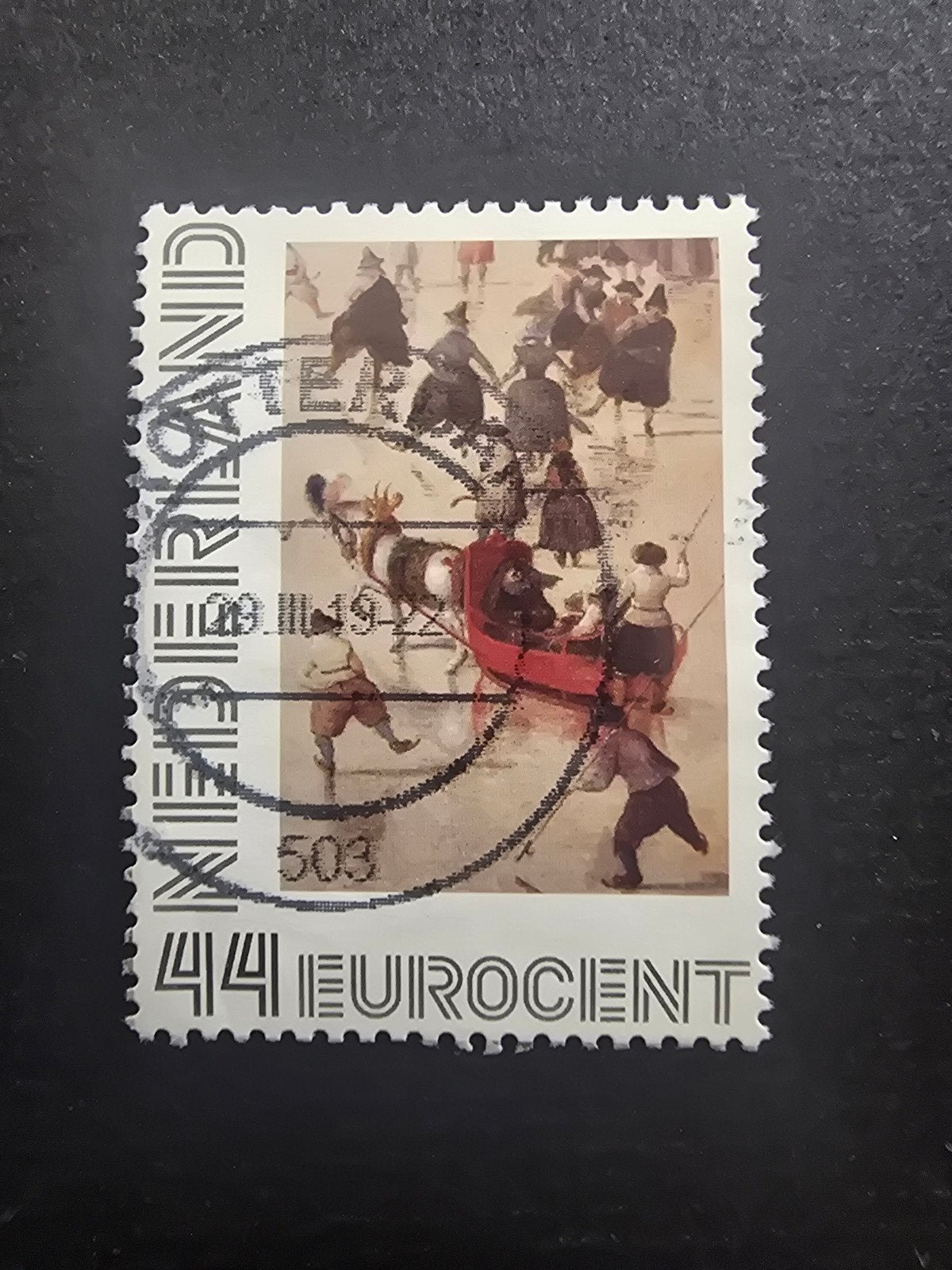 Persoonlijke Postzegel Nederland - Hendrick Avercamp 1, Ophalen of Verzenden, Na 1940, Gestempeld