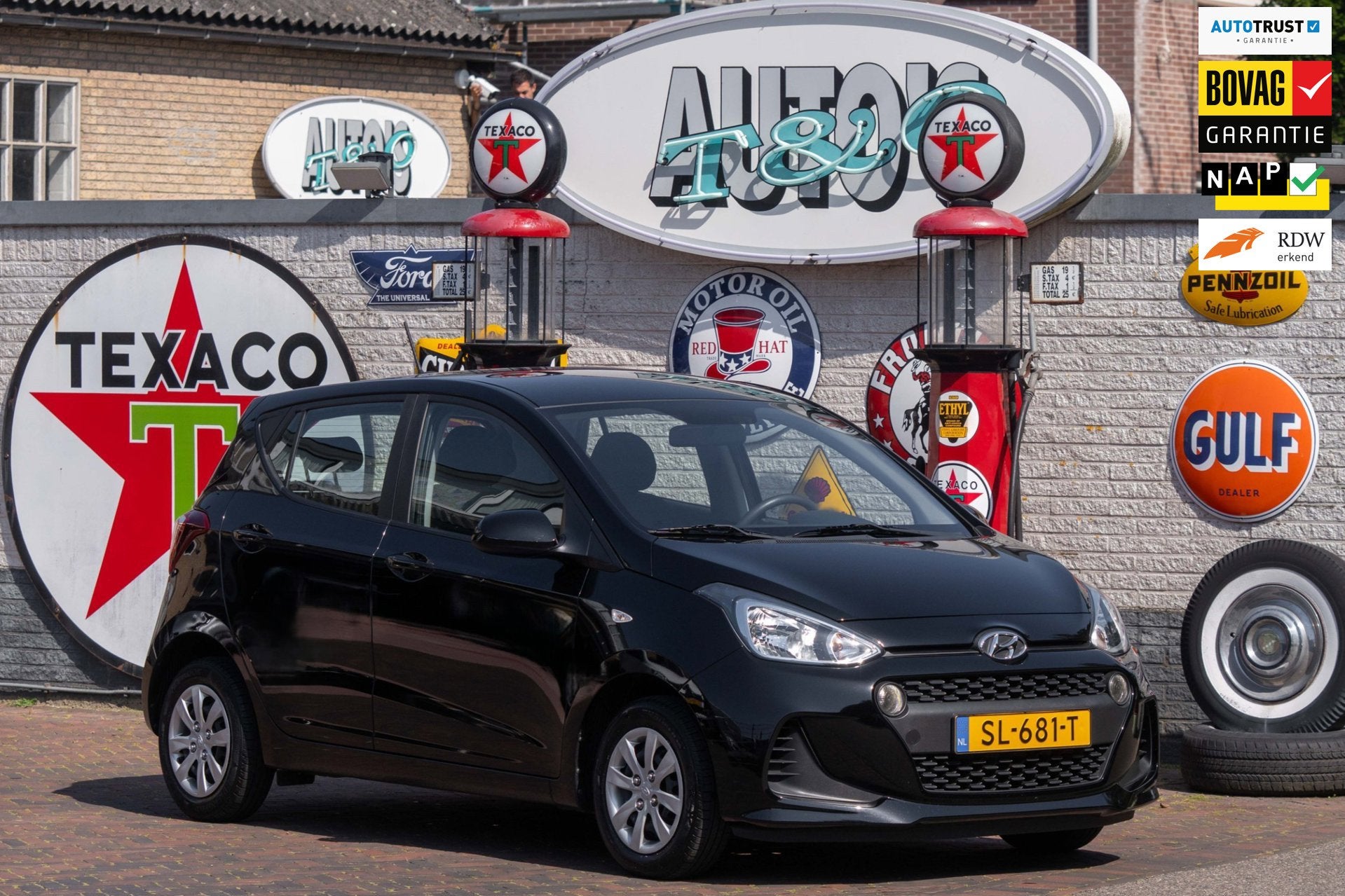 Hyundai I10 1.0i Comfort 1e Eig. 32.400 km +NAP NL-auto, Stof, Gebruikt, 4 stoelen, Zwart