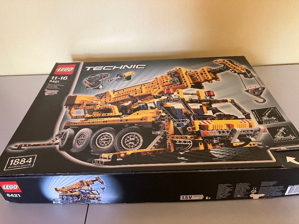 Lego Technic nr. 8421 Mobiele kraan doos + handleidingen, Compleet, Lego, Ophalen of Verzenden, Zo goed als nieuw