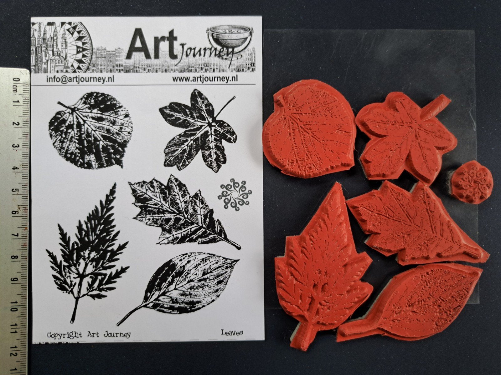 ART JOURNEY RUBBER STEMPELS BLADEREN kaarten maken journal, Hobby en Vrije tijd, Stempelen, Ophalen of Verzenden, Nieuw, EZ-mounted stempel