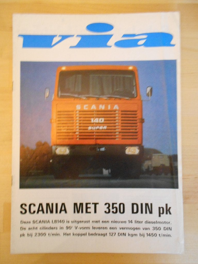Scania VIA tijdschrift 1969 – 140 V8 Introductie, Algemeen, Ophalen of Verzenden, Zo goed als nieuw, Scania