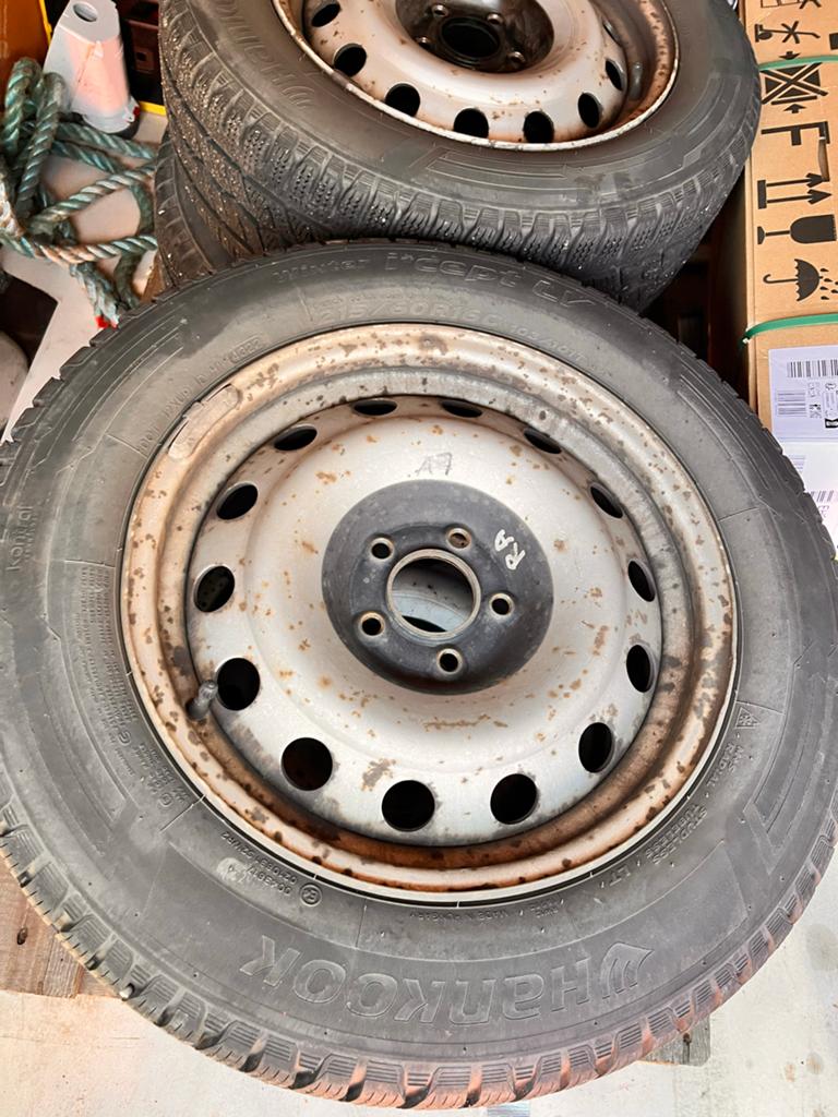 Winterbanden Hankook Winter i*cept LV 215/60R16C op velg, Ophalen, Gebruikt