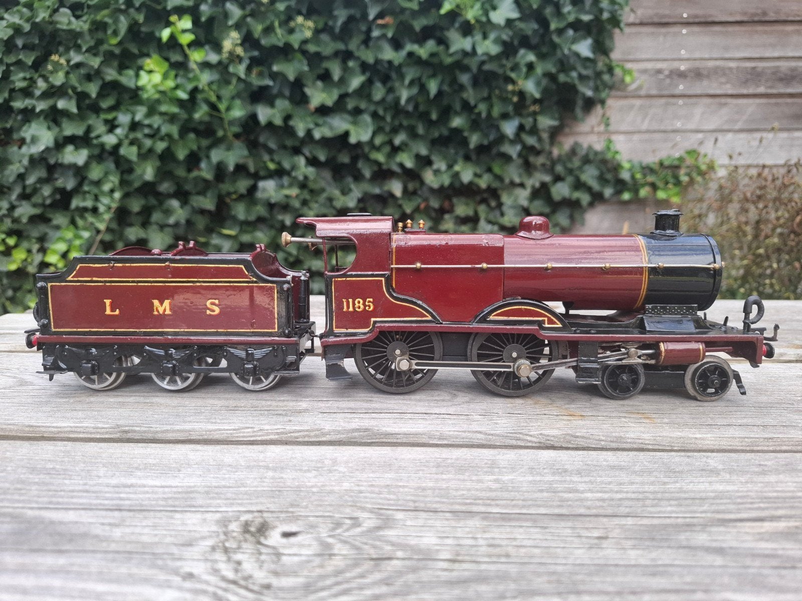 Hornby no2 Special LMS Compound spoor 0 blikken trein, Ophalen of Verzenden