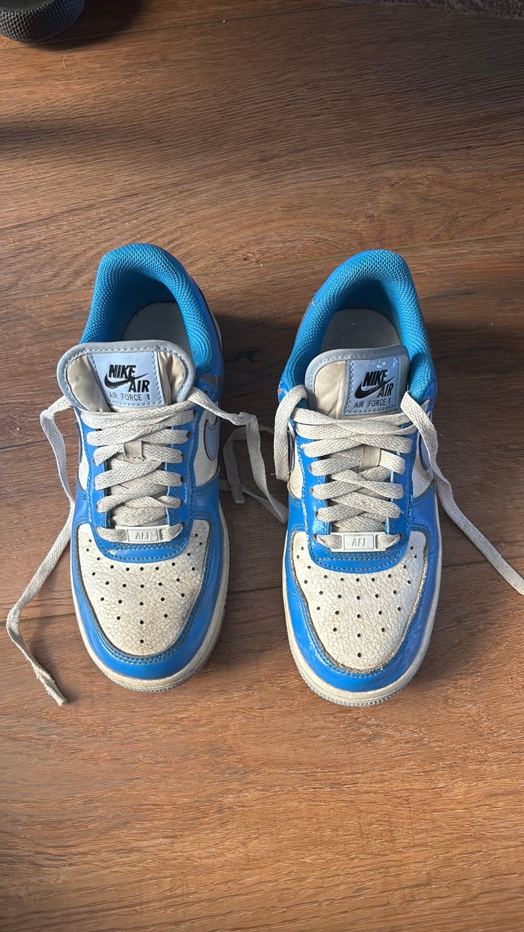 Nike airforce 1 blauw maat 36,5, Ophalen of Verzenden, Zo goed als nieuw, Jongen of Meisje, Schoenen