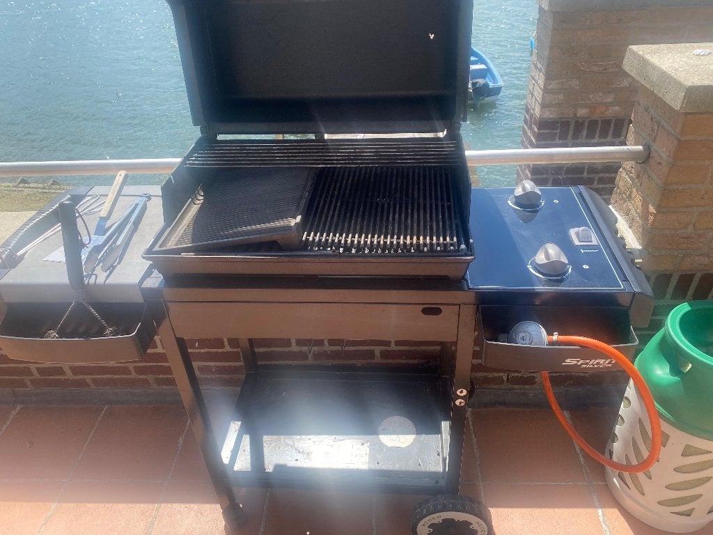 Weber Silver gas BBQ met 2 gasflessen, Tuin en Terras, Gasbarbecues, Ophalen, Gebruikt, Weber