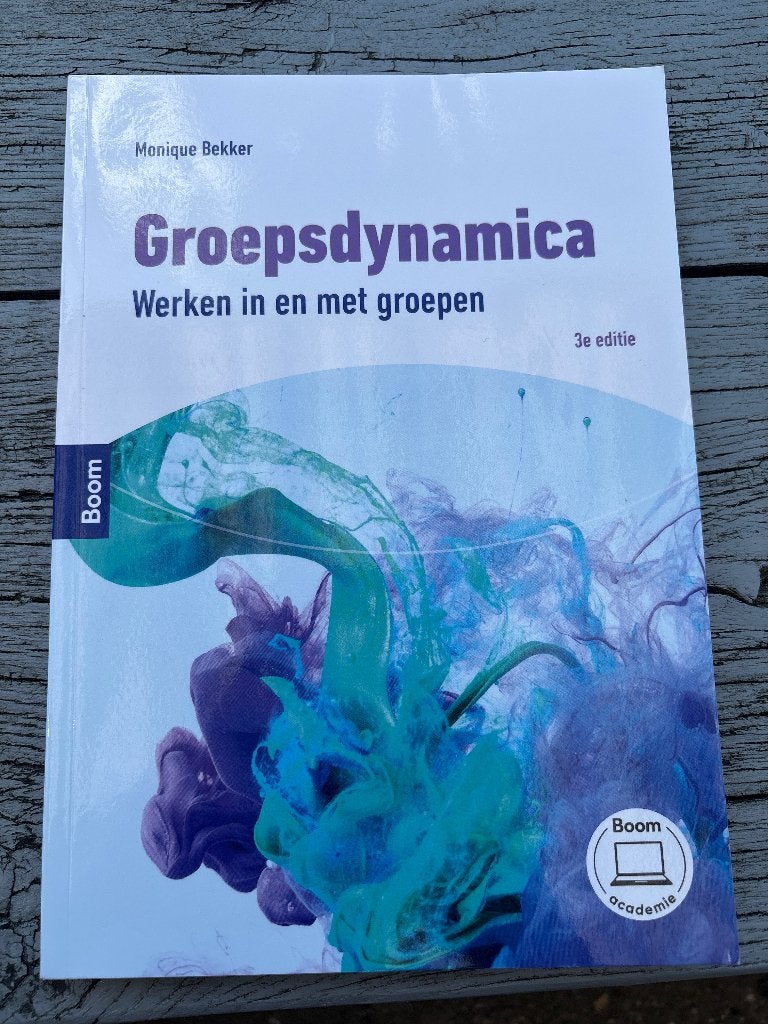 Groepsdynamica (3e editie) – Monique Bekker, Boom, Zo goed als nieuw, Beta, HBO