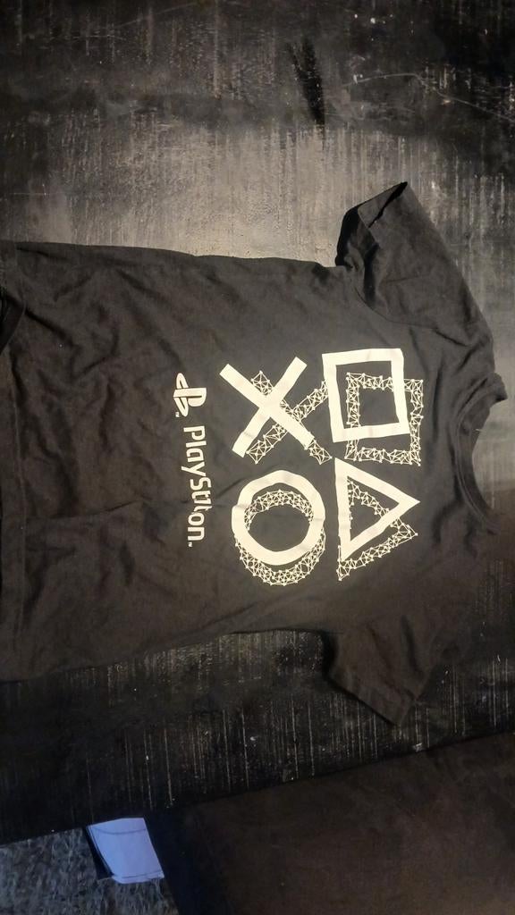 Playstation shirt maat 140cm, Ophalen of Verzenden, Zo goed als nieuw, Zwart, Onbekend