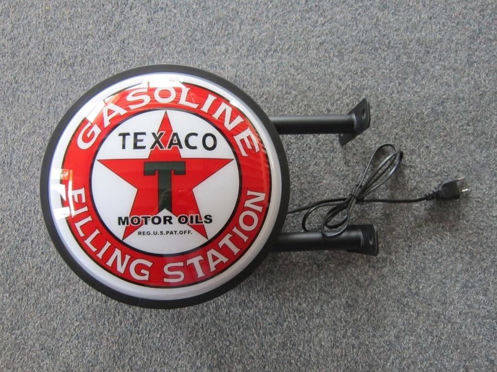 TEXACO LED LAMP LICHTRECLAME, Verzamelen, Merken en Reclamevoorwerpen, Ophalen, Nieuw, Lichtbak of (neon) lamp