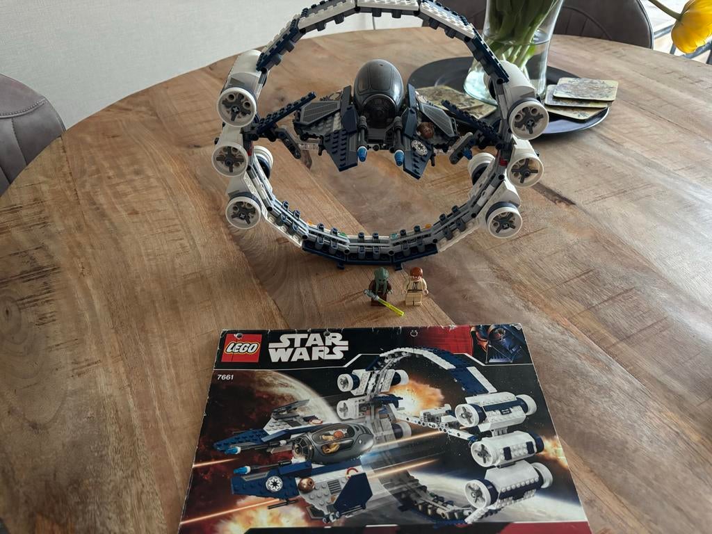 Lego Star Wars 7661 Jedi Starfighter met Hyperdrive, Gebruikt, Star Wars, Lego, Ophalen of Verzenden