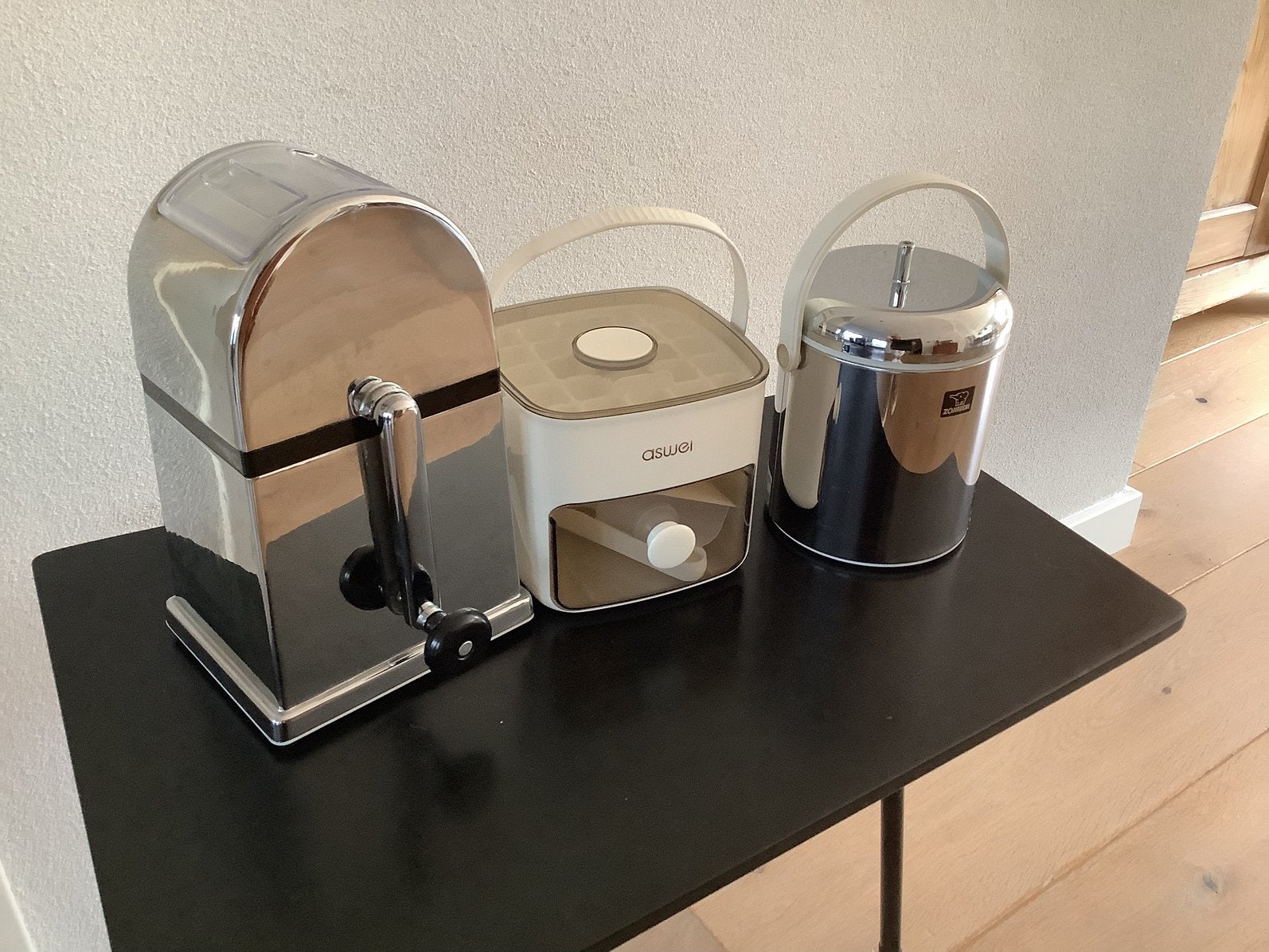 Vintage ice crusher/ ijsblokjes maker/ Zojirushi wijnkoeler, Ophalen of Verzenden, Huis en Inrichting