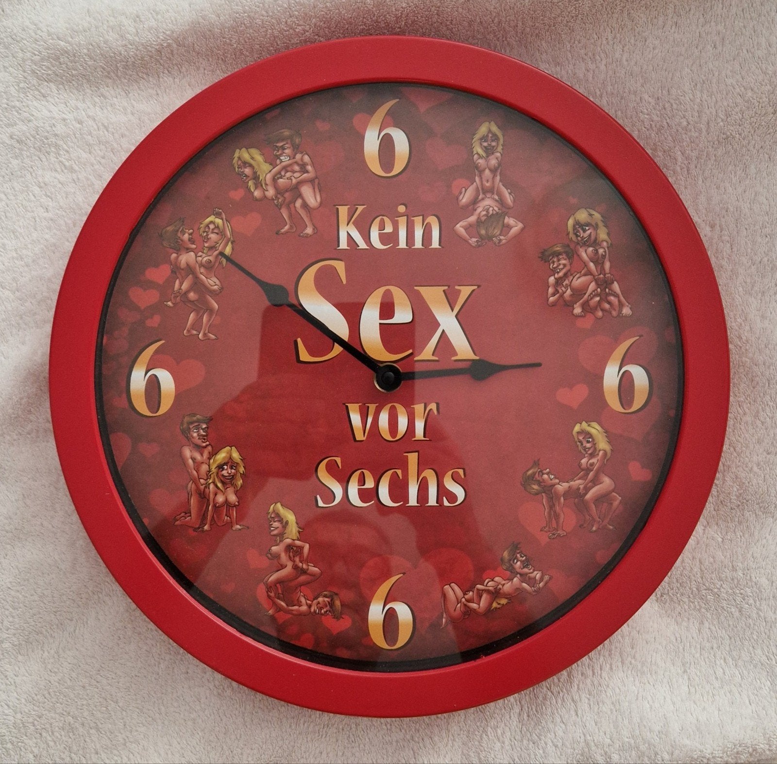 Mooi rood klok voor de (slaapkamer) 18 +, Ophalen of Verzenden