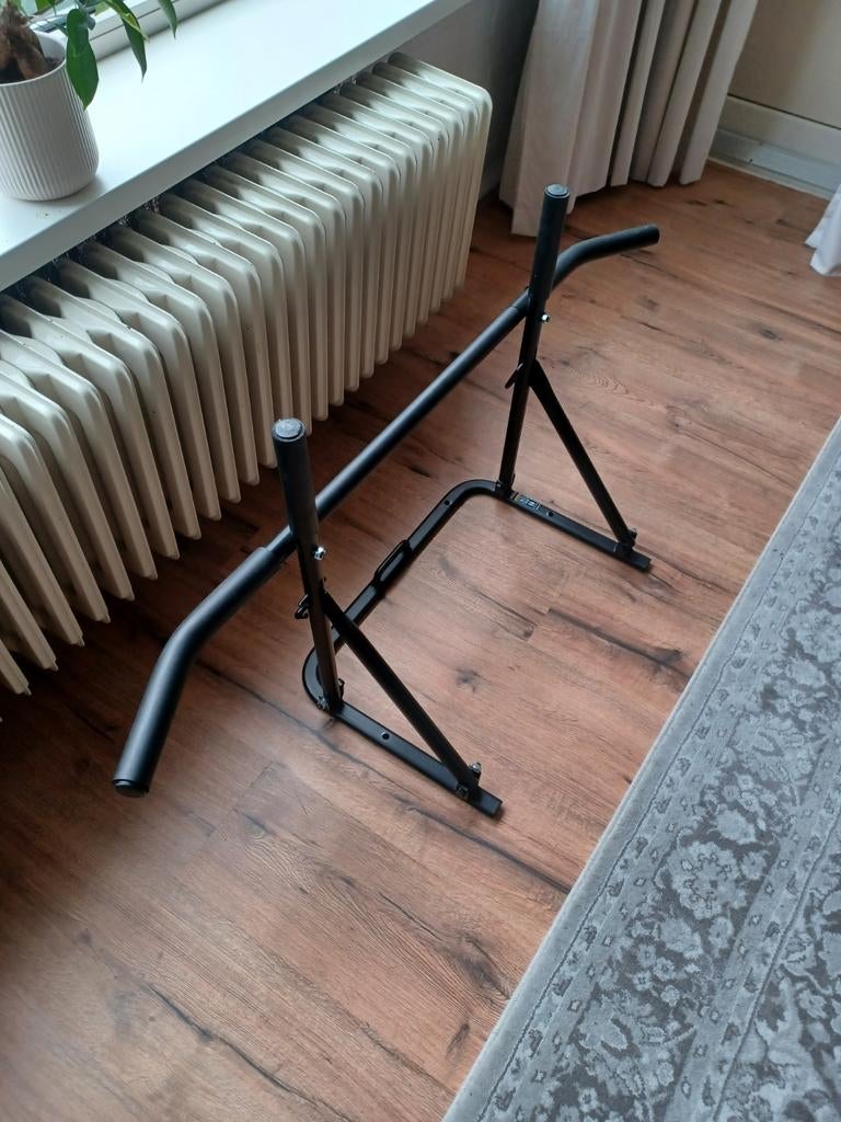 Pull up bar optrekstang Decathlon zwart inklapbaar, Ophalen of Verzenden, Zo goed als nieuw, Oprekstang