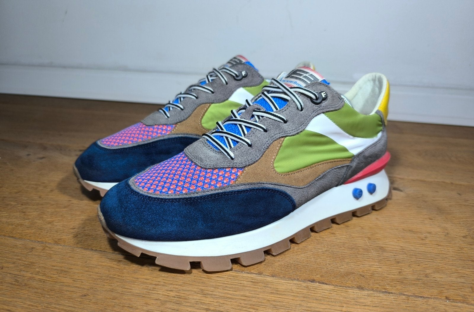 Floris van Bommel Premium herenschoenen maat 8,5 / 42,5, Ophalen, Overige kleuren, Floris van Bommel, Sneakers of Gympen