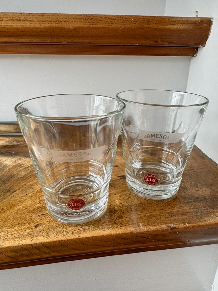 2x Jameson whisky glas, Verzamelen, Glas en Borrelglaasjes, Ophalen of Verzenden, Zo goed als nieuw, Overige typen