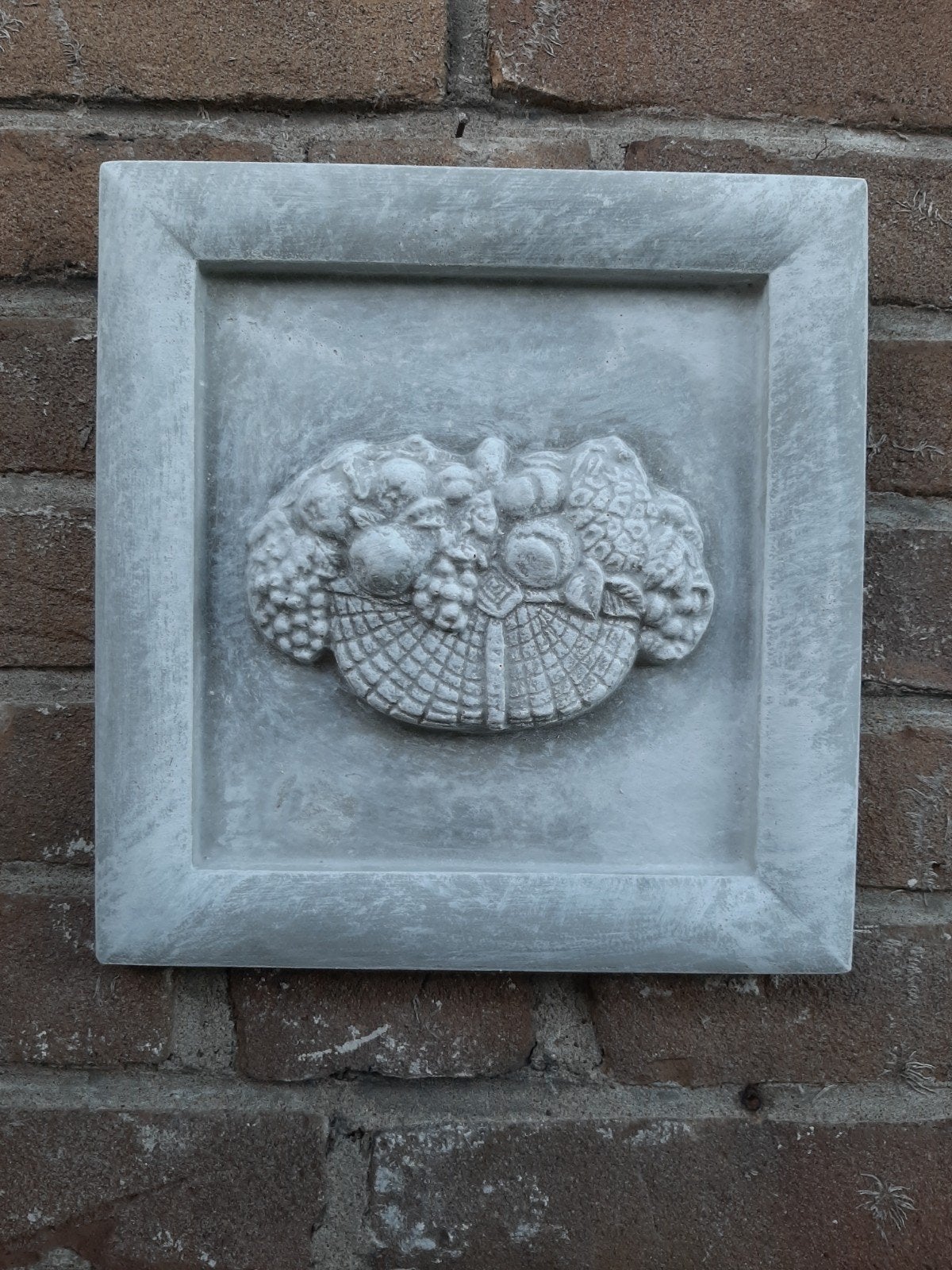 Fruit wanddecoratie betonnen beeld tuinbeeld beton, Ophalen of Verzenden