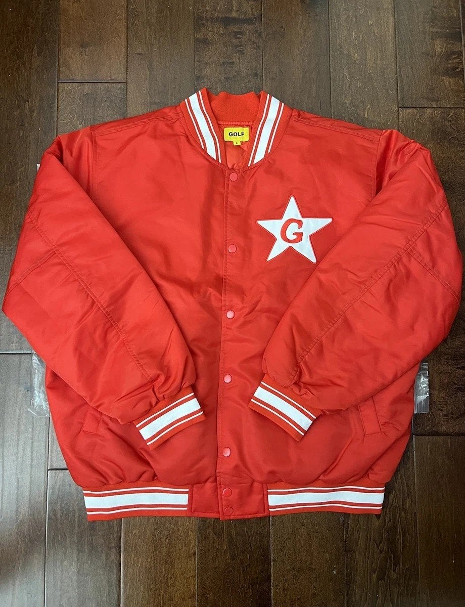 Golf Wang The Glass Tappers Bomber Jacket -Tyler, The Creato, Maat 52/54 (L), Ophalen of Verzenden, Zo goed als nieuw, Rood