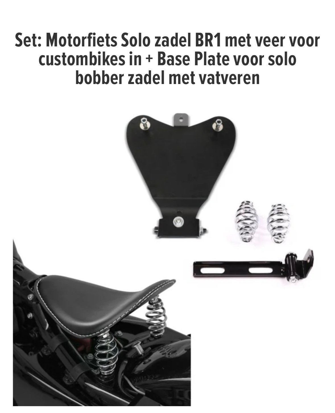 Set voor solo bobber zadel met vatveren, Ophalen