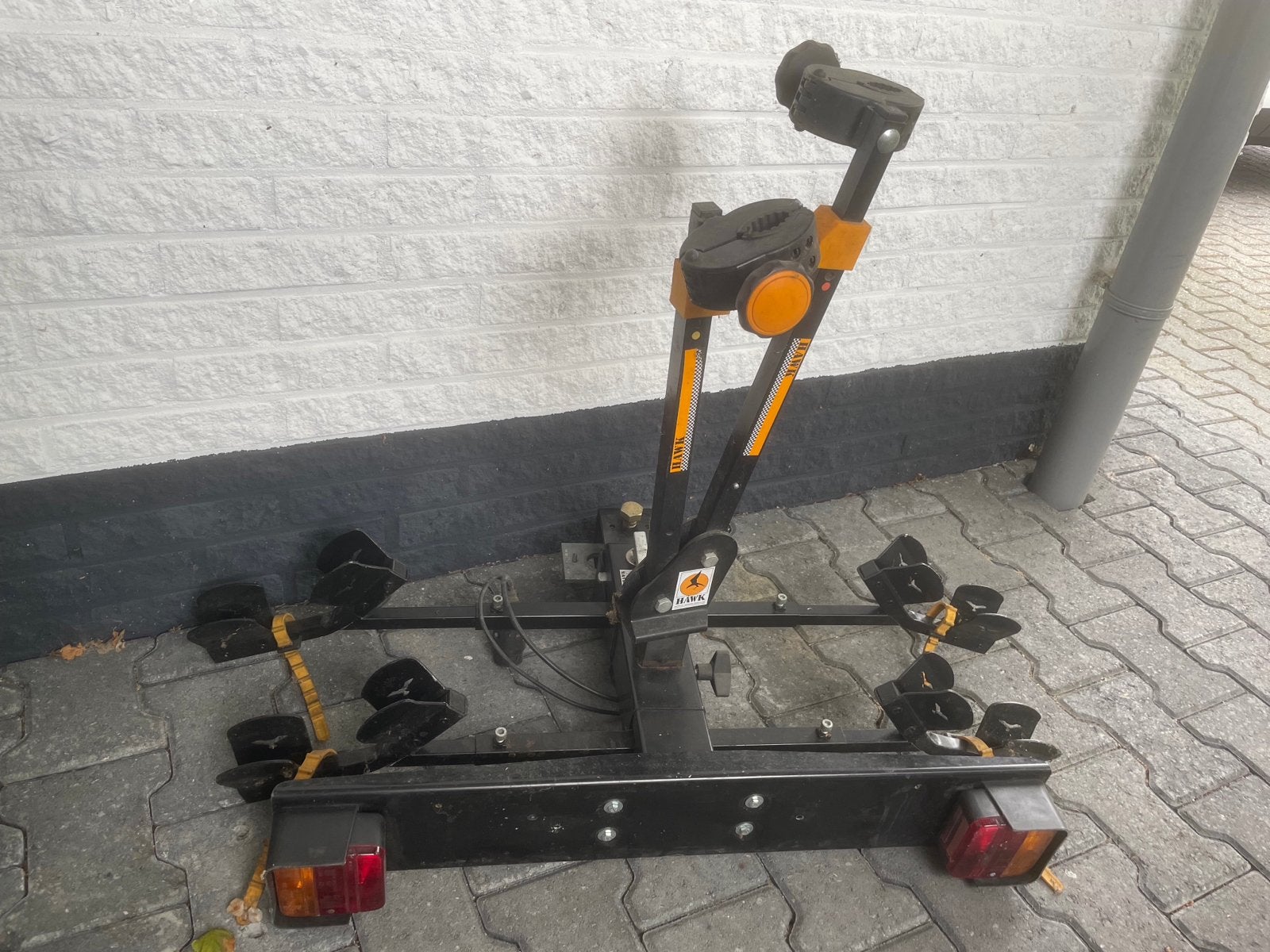 Hawk kantelbare trekhaak fietsendrager voor 2 fietsen, Ophalen, 2 fietsen, Gebruikt, Trekhaakdrager