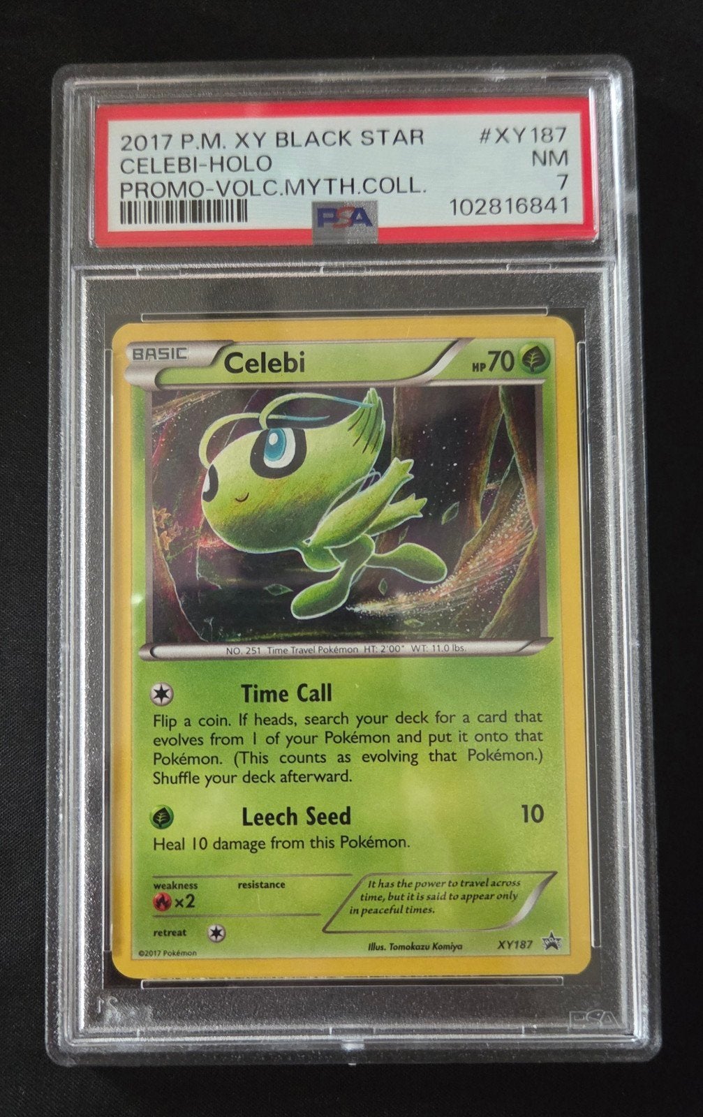 Celebi XY187 Promo Holo PSA 7 met swirl Pokémon Kaart, Hobby en Vrije tijd, Verzamelkaartspellen | Pokémon, Ophalen of Verzenden