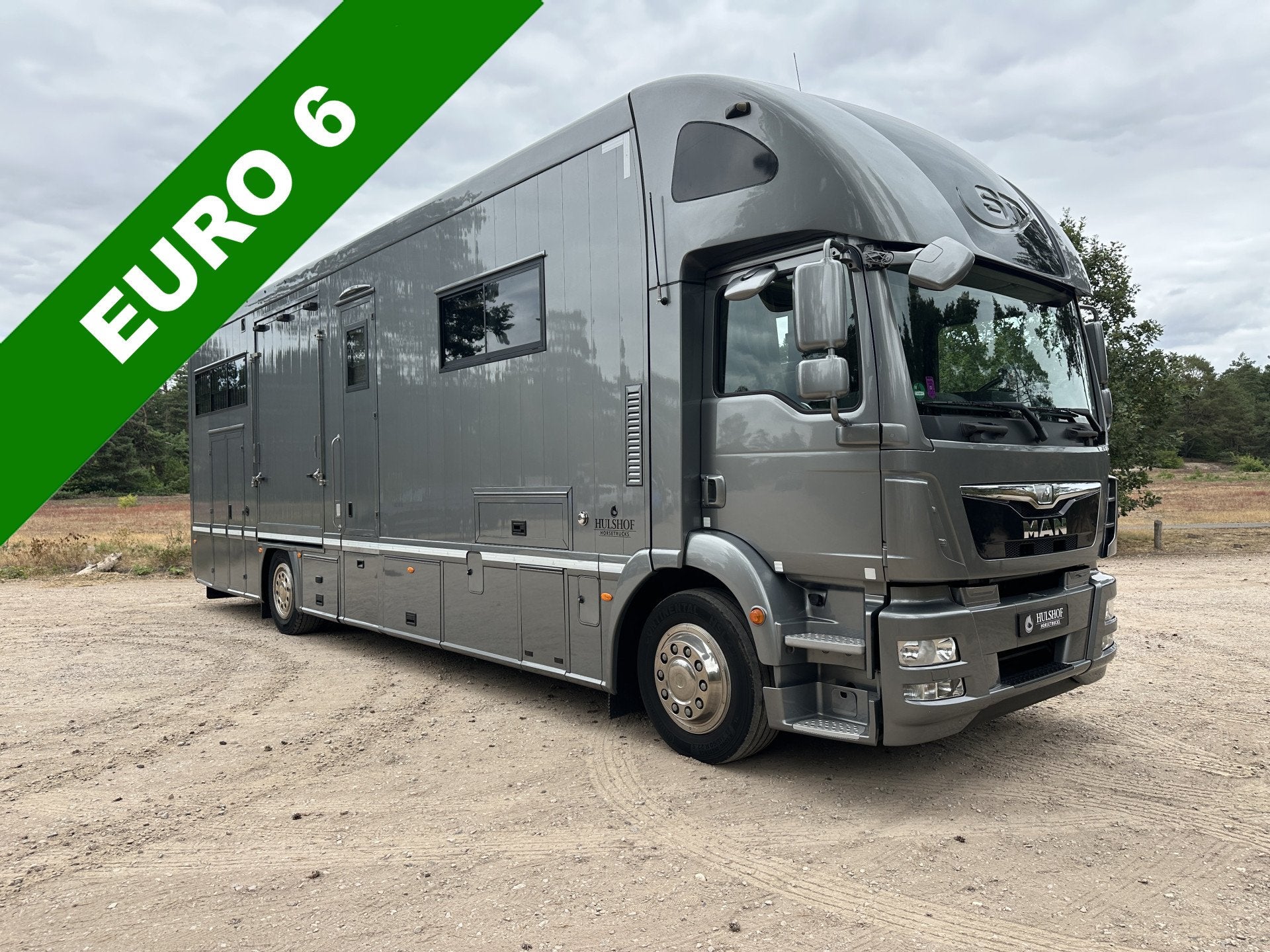 MAN TGM 19T STX 6-paards paardenvrachtwagen LIVING, Auto's, Automaat, Achterwielaandrijving, Euro 6, Parkeercamera