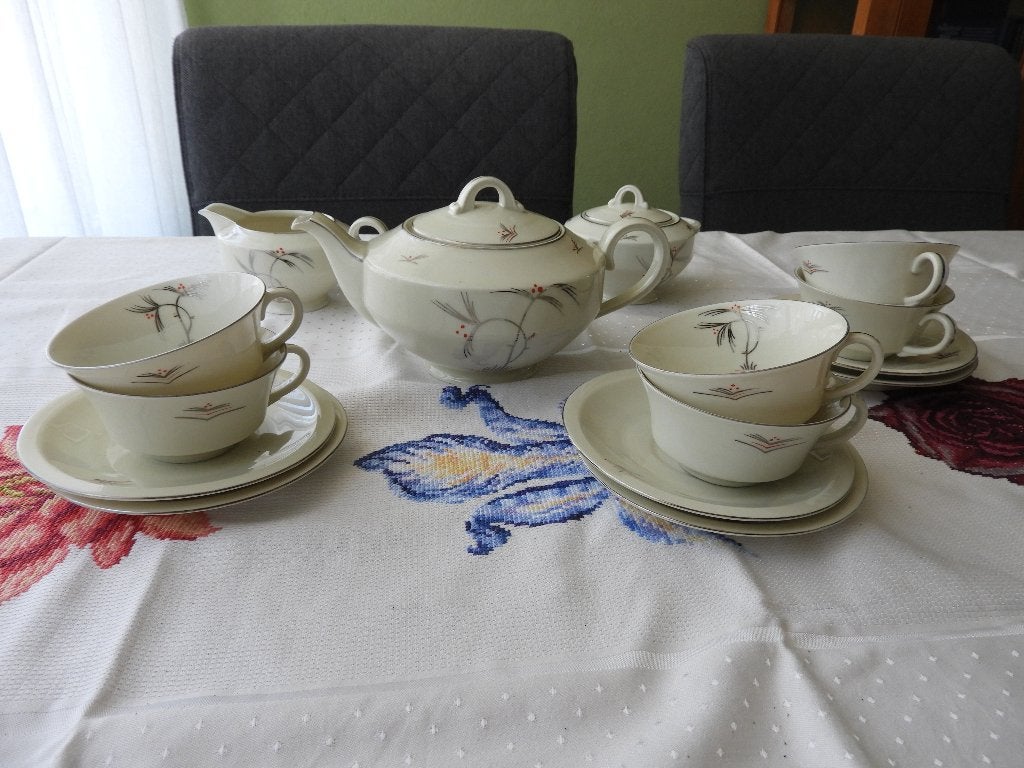 Antiek Theeservies, Ophalen of Verzenden